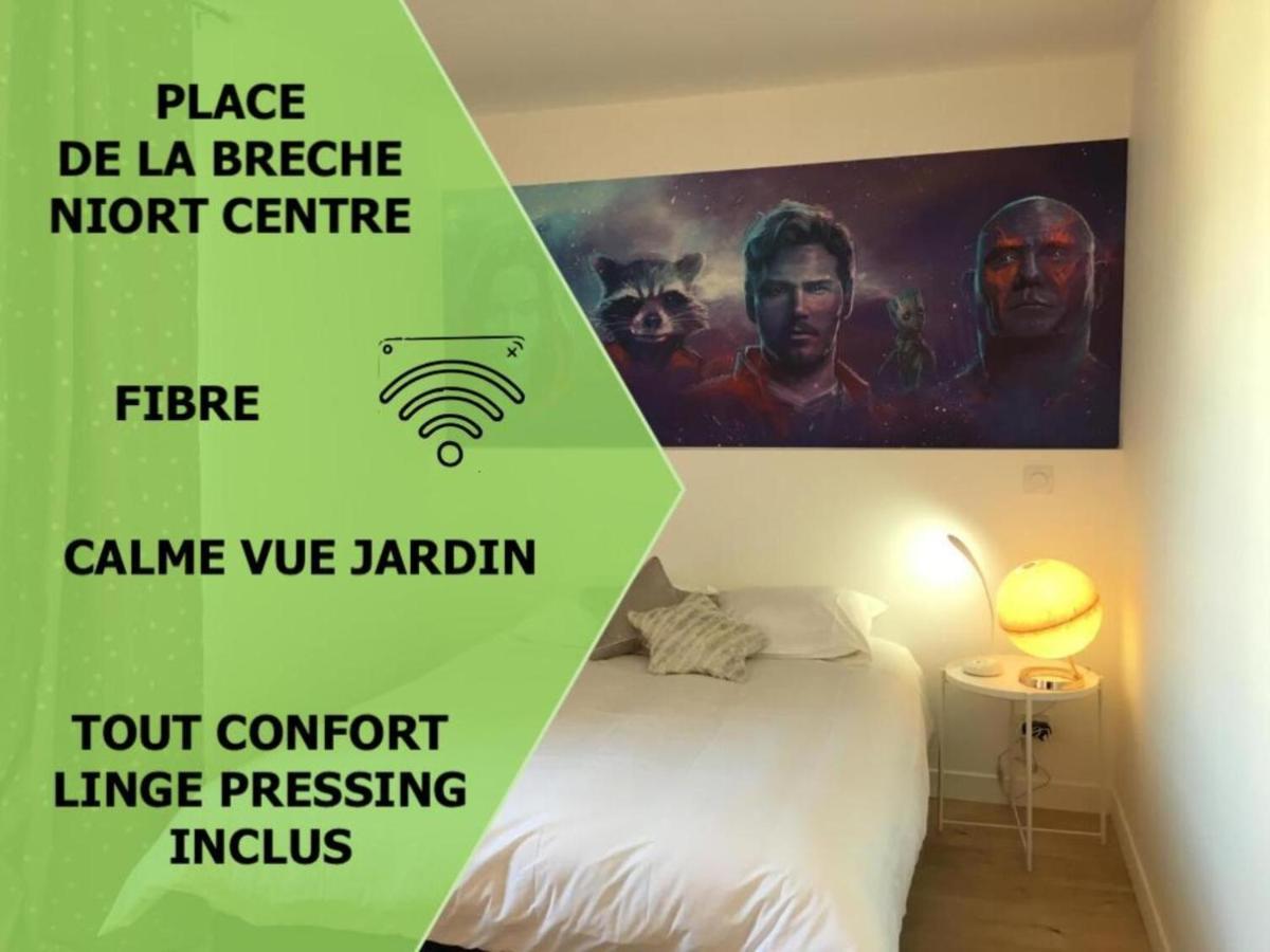 Apartamento Le Galaxy Centre La Breche Wifi Calme Vue Jardin Niort Exterior foto